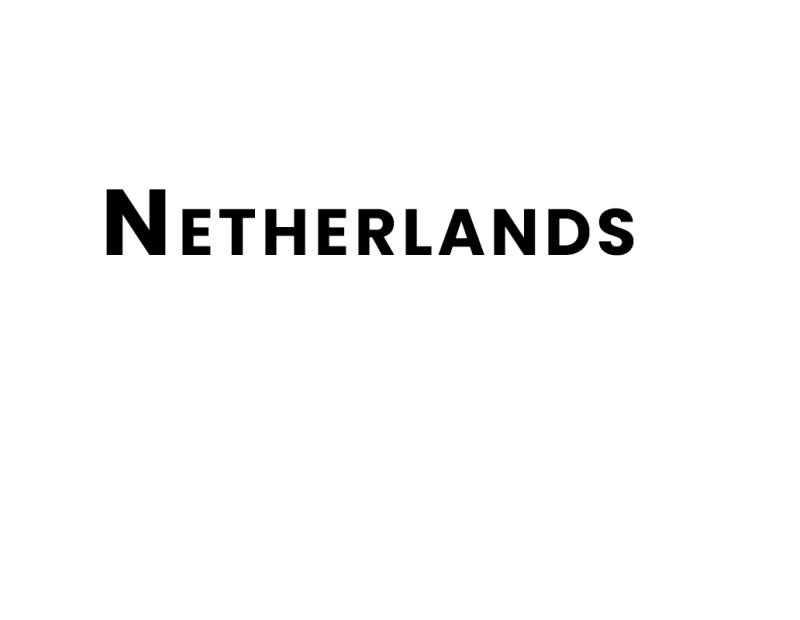 Netherlands Map with Name
