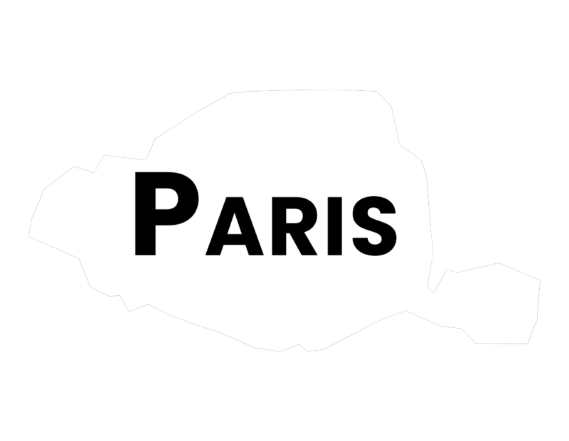 Paris Map with Name