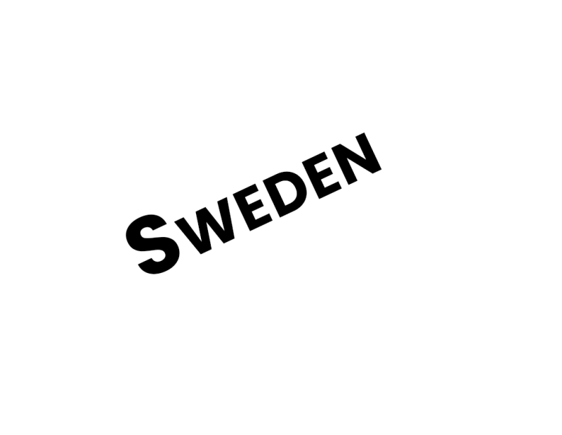 Sweden Map with Name